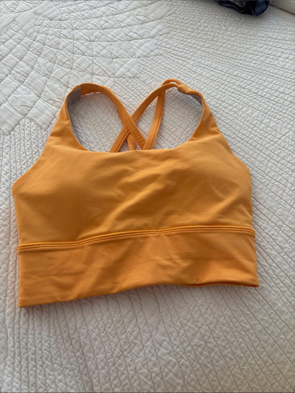 Lululemon Women's Crossback Top - Orange. Size XS